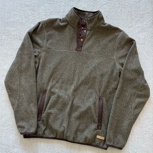 Men's Classic Button-Up Sweater in Brown